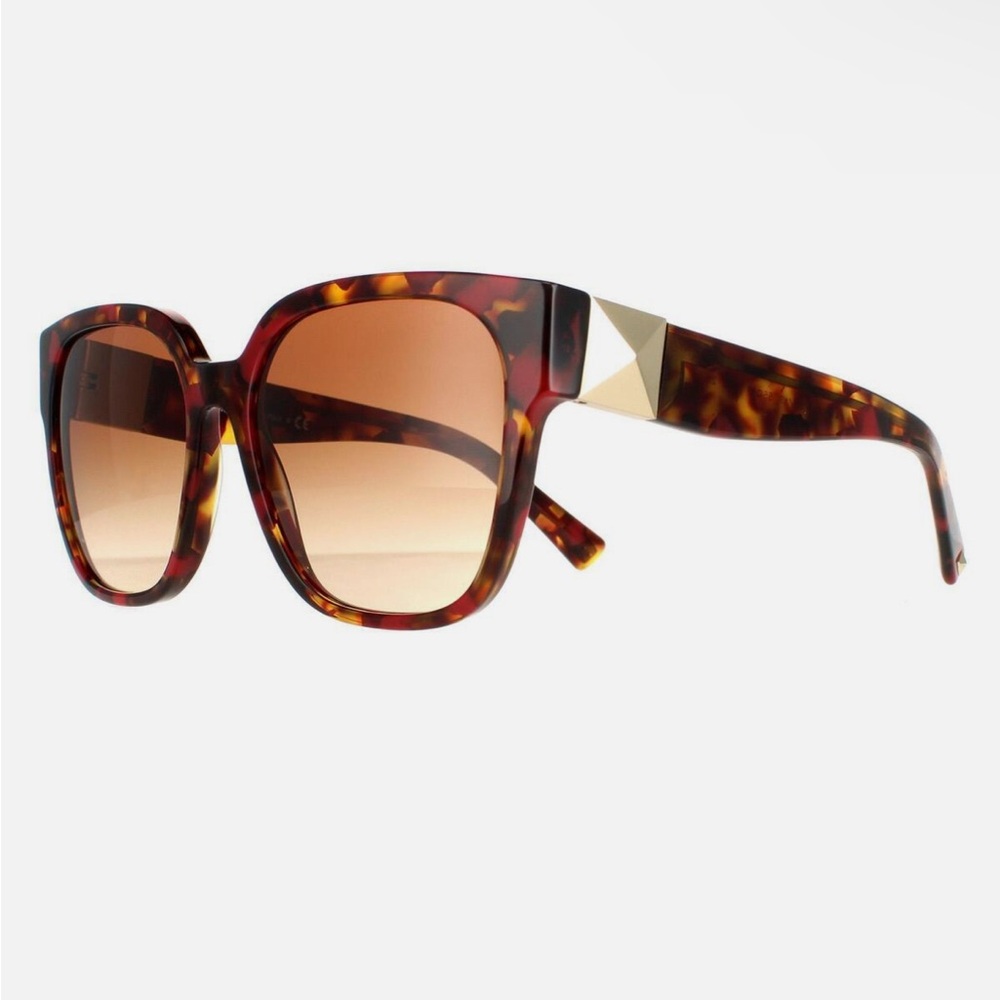 Valentino Brown Oversized Square Glasses